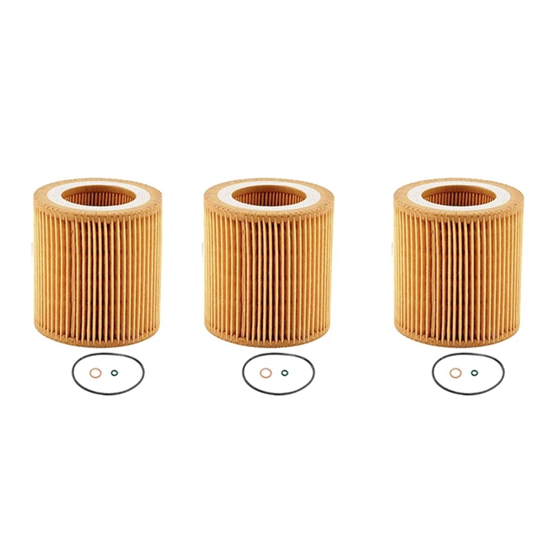 3X 11-42-7-953-129 Engine Oil Filter For-BMW F22 F23 F30 F34 228I 320I 328I 428I 428I 528I X1 X3 Z4 11427953129