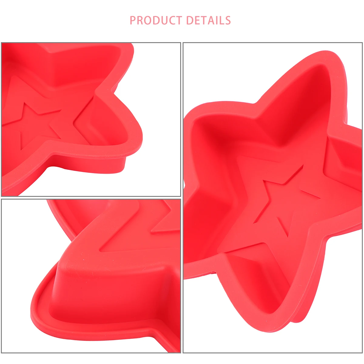 

Silicone Cake Mold Pentagram Shape Nonstick Bakeware Pan Dessert Tartlet Molds Baking Mousse Cupcake Food Grade Kitchen Use