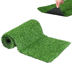 Artificial Grass Table Runner Soft Faux Cloth DIY Tabletop Decoration Anti-Shedding Anti Slip Green Lawn Mat Natural False Rug