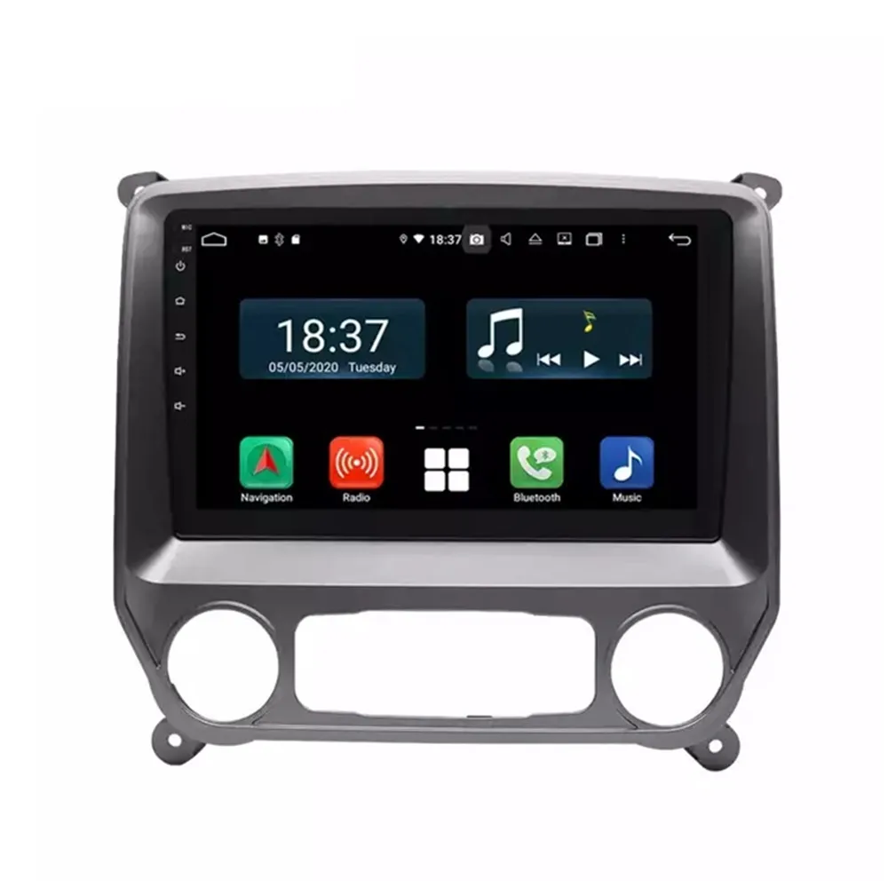 

10,1 "Android 11 PX6 автомобильный DVD-плеер 6 ядер для Chevrolet Silverado Plateado Sierra 2014-2019 Авто Радио Стерео GPS навигация
