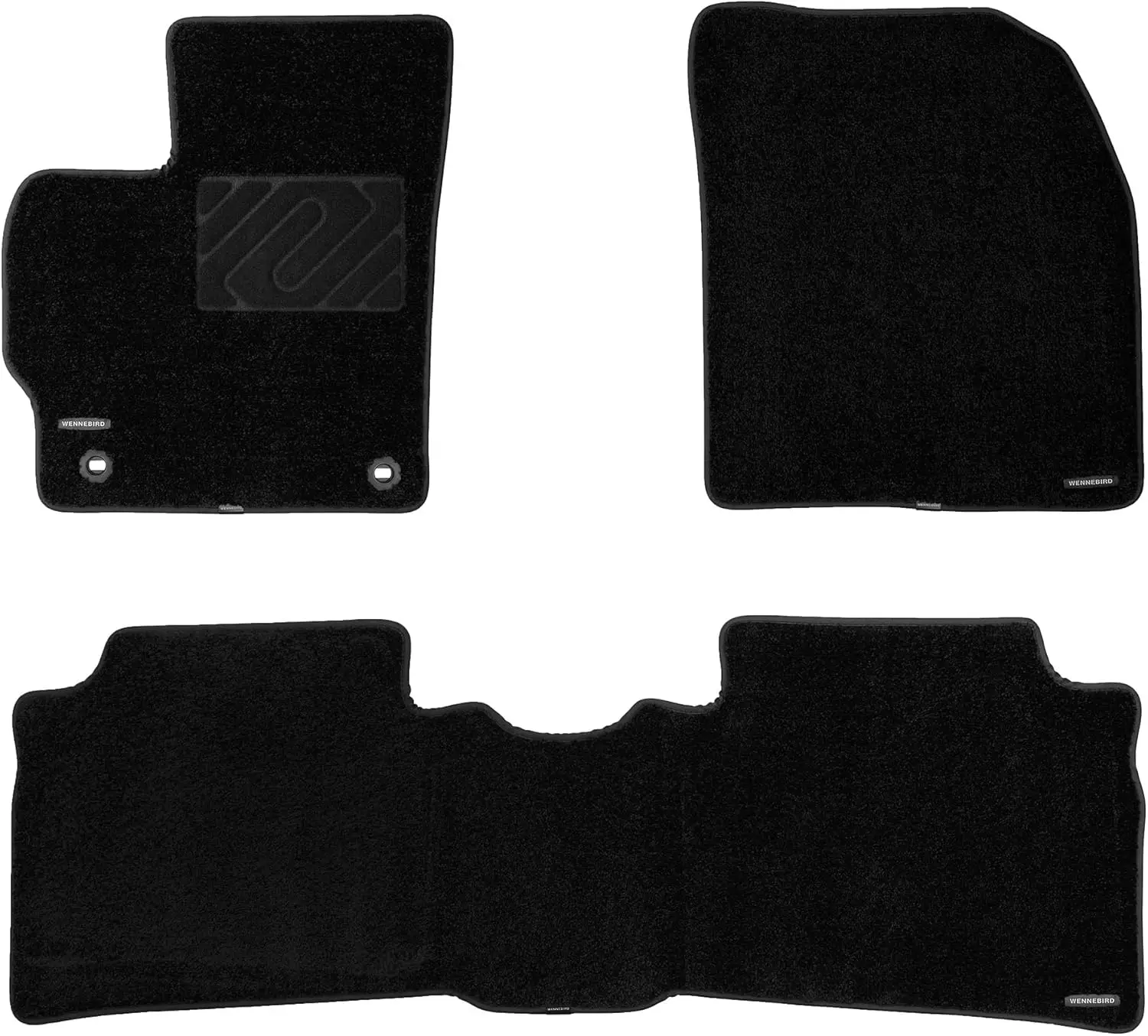 All-Weather Carpet Floor Mats for Toyota Prius - Carpet, Unspecified Color, 0.6-Inch Thick, Noise-Reducing, Anti-Slip