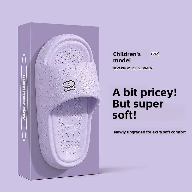 

EVA Children's Slippers Indoor Outdoor Wear Soft Bottom Silent Summer Sandals Anti-Slip Parent-Child Slippers Casual Style