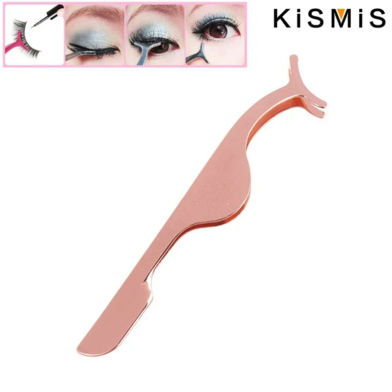 KISMIS-Pince applicateur de faux cils en acier inoxydable, outil de maquillage, 1 pièce