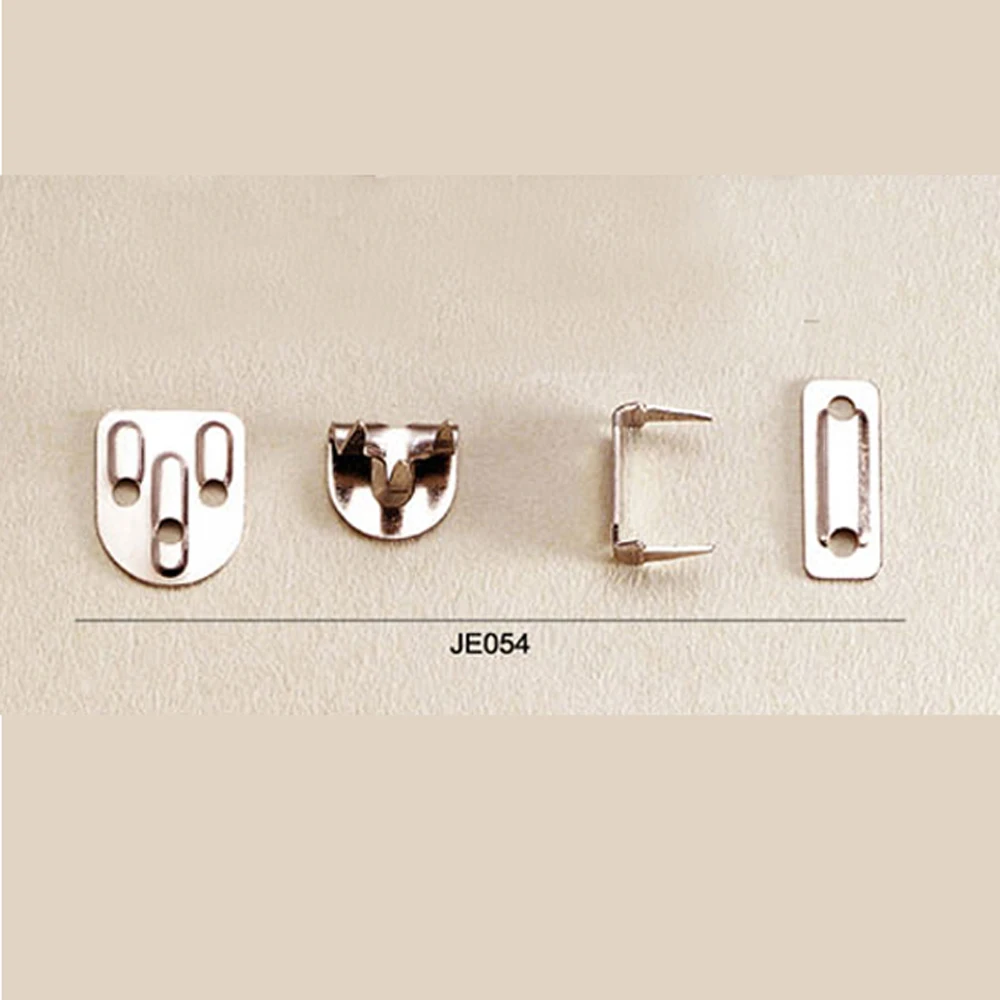 100 مجموعات/وحدة # 8015 4-جزء السراويل السنانير المعدنية النحاس شريط السحابات دعوى بانت تنورة زر السنانير النيكل n الأسود شحن مجاني