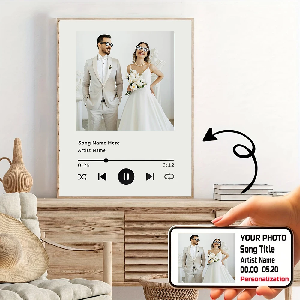 Custom Song Poster Music Wall Art Album Cover Print Music App Poster Choose Any Song Album Art Personalized Unique Ideal Gifts image 3