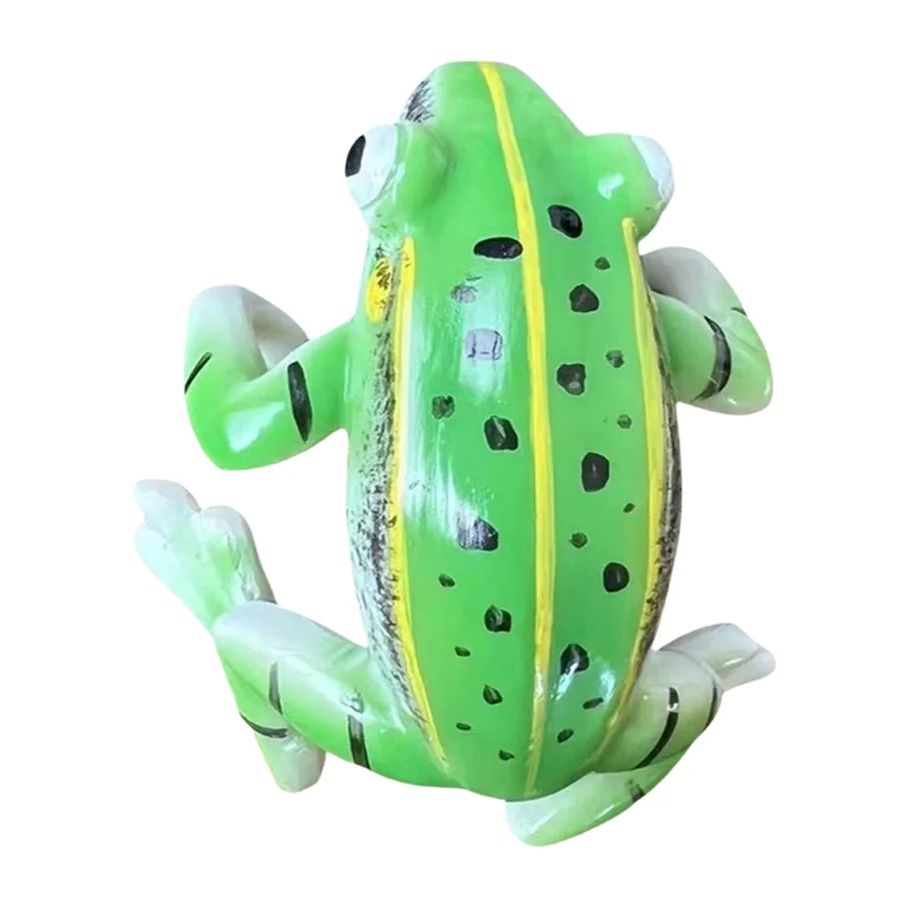 

1pc Resin Frog Statue Garden Decor Mini Animal Sculpture For Flower Pot Fence Yard Patio Outdoor Landscape Ornament