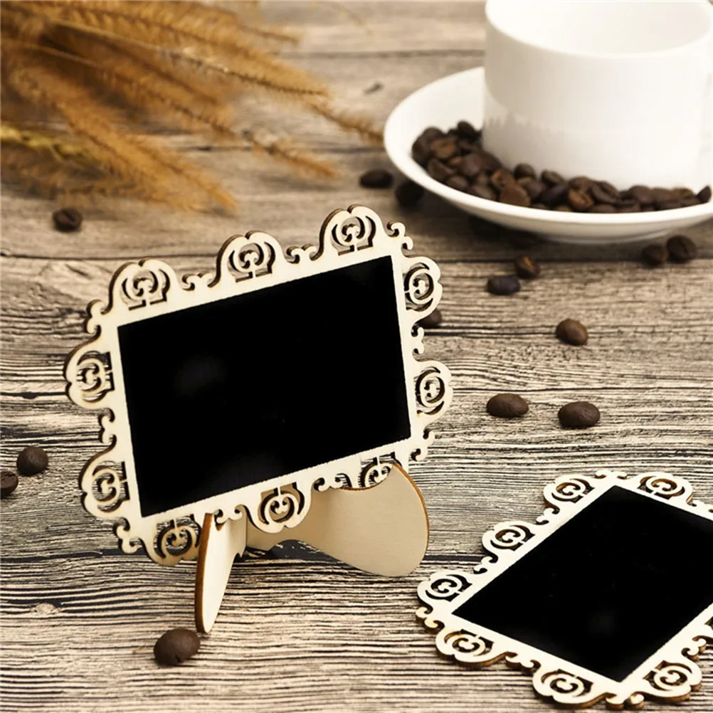 

10 Pcs Blackboard Decorative Message Mini Chalkboards Signs Decoration Stand Decorations Office