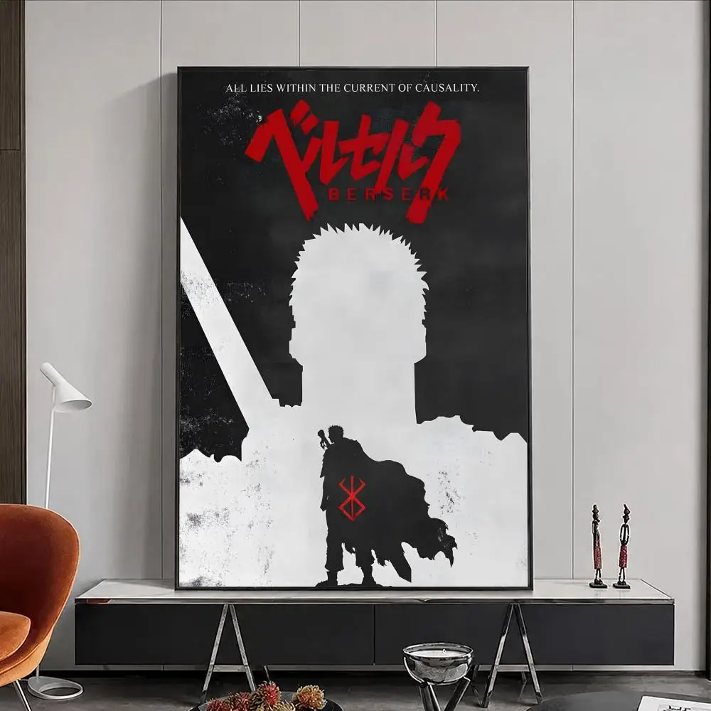 Anime Berserk Poster, Poster, Wandaufkleber, wasserfest, selbstklebend, HD-Kunst, Schlafzimmer, Bar, Dekoration – Detail 22