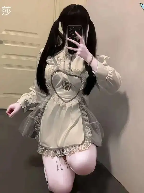 Nieuwe Chinese Stijl Keuken Meid Cheongsam rollenspel Uniform Verleidelijke Meid Jurk Elegante Zoete Mode Vrouwen Jurk 5NIT