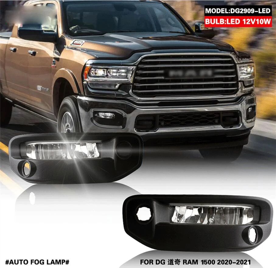 car bumper headlight for Dodge Ram 1500 daytime light 2020`2022y DRL car accessories LED headlamp for Dodge Ram 1500 fog light