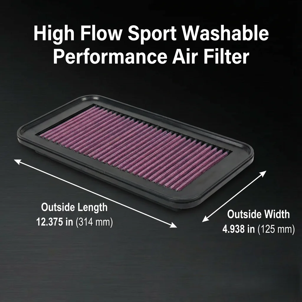 

for Perodua Myvi M300 1.3L ALZA M502 1.5L 2006-2011 High Flow Sport Washable Performance Air Filter 33-2922
