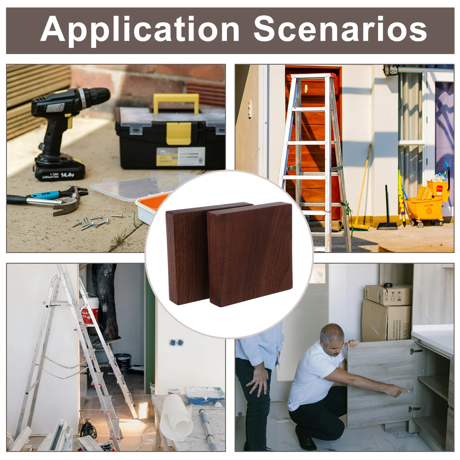 2 قطعة لوحات خشب الجوز لوحات الخشب الصلب السميكة Diy بها بنفسك الحرف الأثاث مشاريع ديكور للطاولات مستطيل غير مكتمل #3