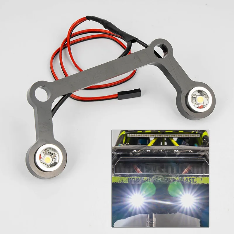 Simulation LED Top Light Car Shell Roof Light for 1/7 ARRMA MOJAVE 6S V3 EXB V2 Rc Truck Car