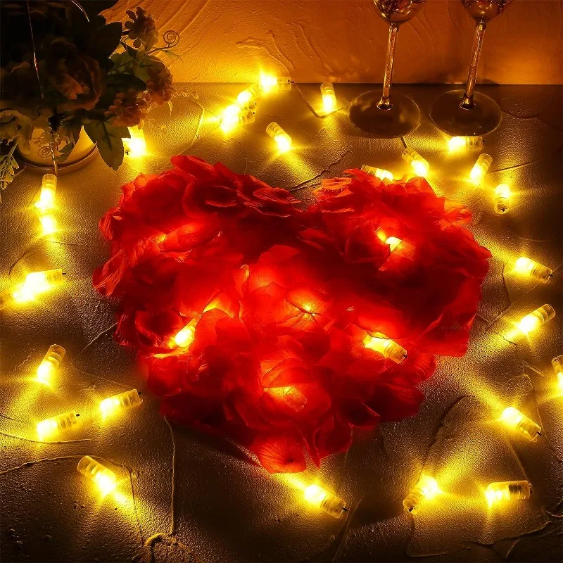 Impermeável Mini Lâmpadas LED para Balão Lanterna, Controle de Bateria, Lâmpadas Brancas Quentes, Festa de Casamento, Decoração de Natal, Lanterna Luz Interior