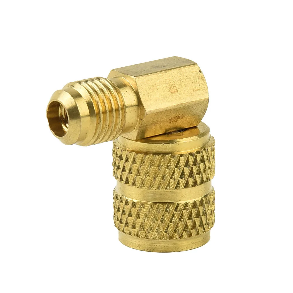 Adapter Connector R410A Auto Parts With Movable Head Connector Adaptor M 1/4 X For 5/16 SAE Professional Spare Parts