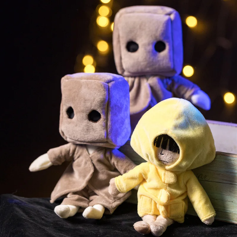 Little Nightmares 2 Mono Six Game Peripheral Plush Collectible Collectible Cute Home Decoration Doll Toy Ornament Christmas Gift