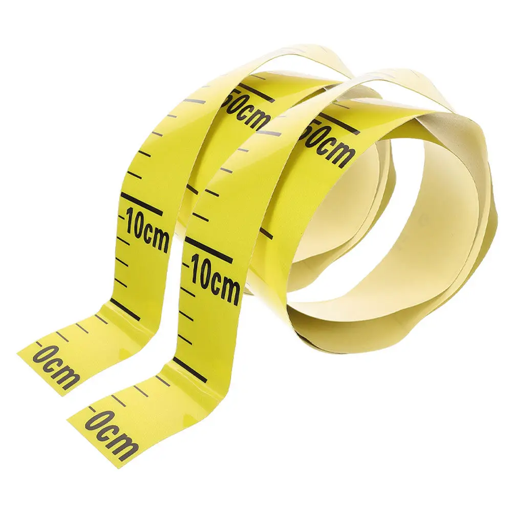 

2Pcs Self Adhesive Measuring Tape Water Level Sticker High Precision Adhesive Ruler Tape Backing Useful for Tanks Pools Pipes
