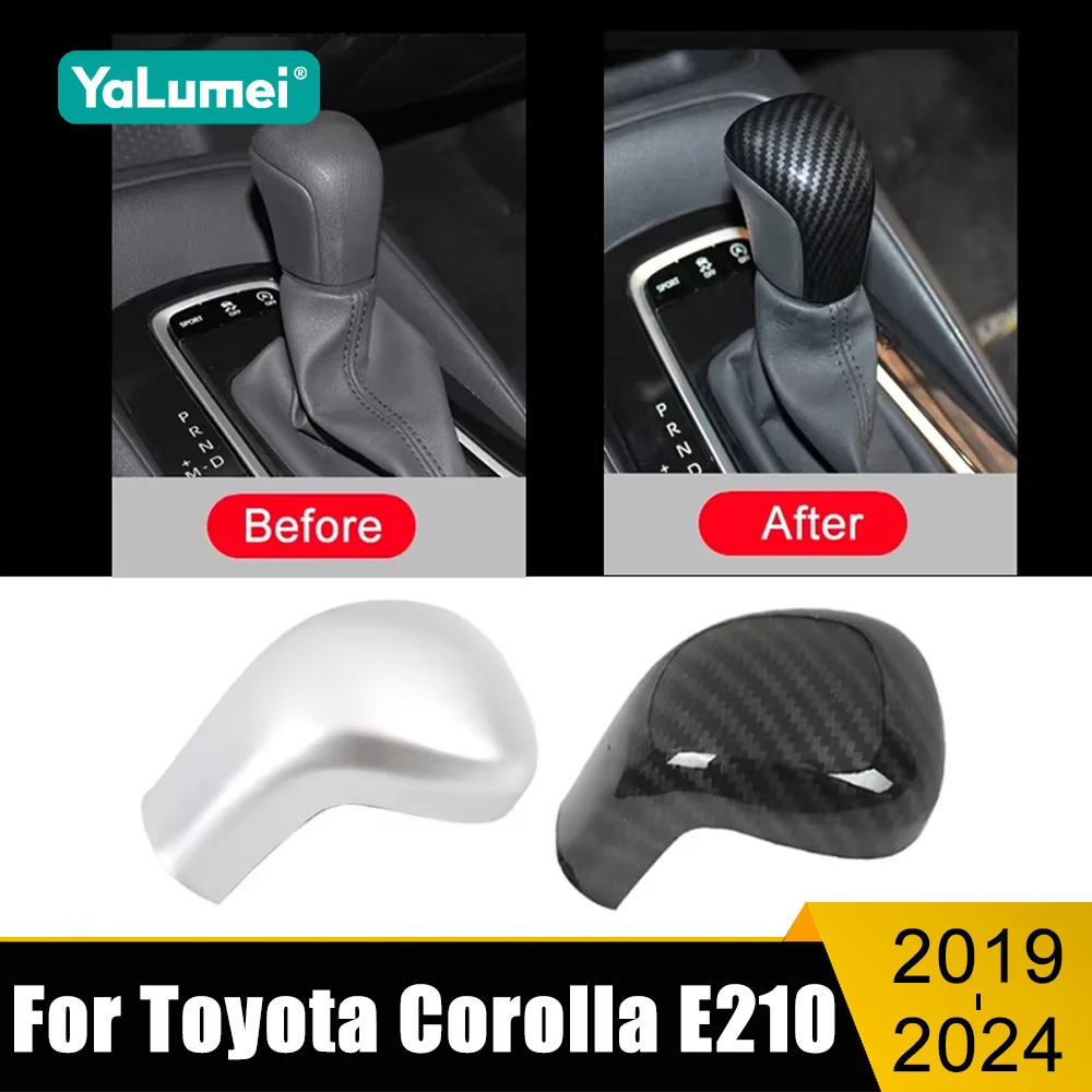 For Toyota Corolla E210 2019 2020 2021 2022 2023 2024 Hybrid ABS Car Gear Shift Head Holster Cover Trim Sticker Garnish Case