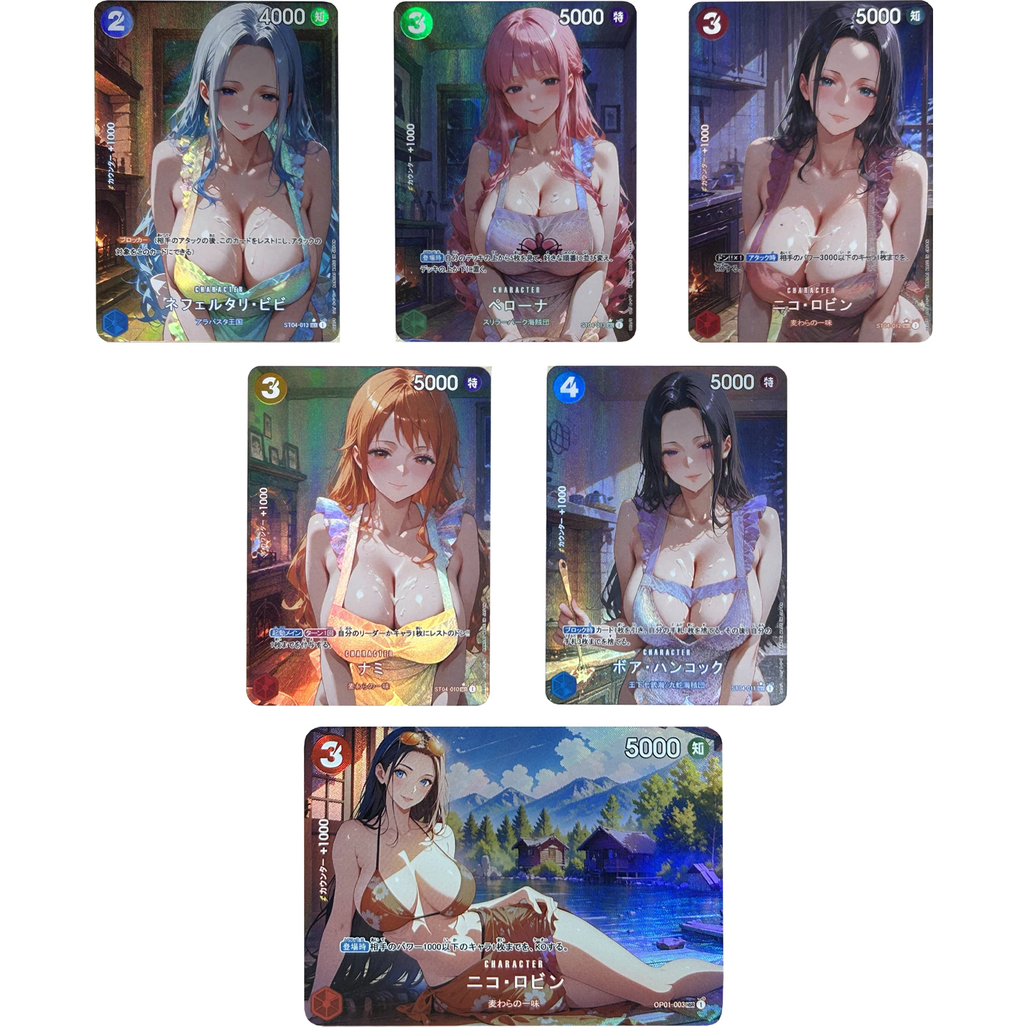 

9 шт./компл. Diy OPCG цельное нижнее белье шоу Nami Hancock Robin Kalifa флэш-карта классическая коллекция аниме карты подарочные игрушки