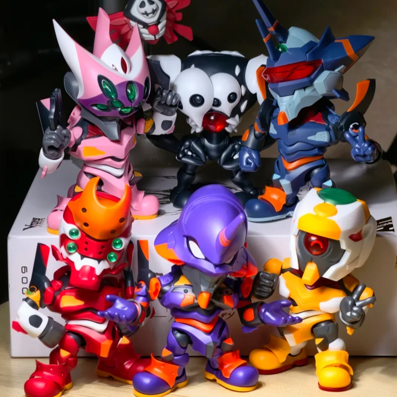 

Authentic Yolopark Soskill Neon Genesis Assembling Movability Toys Q Edition Desktop Ornament Handmade Models Holiday Gifts