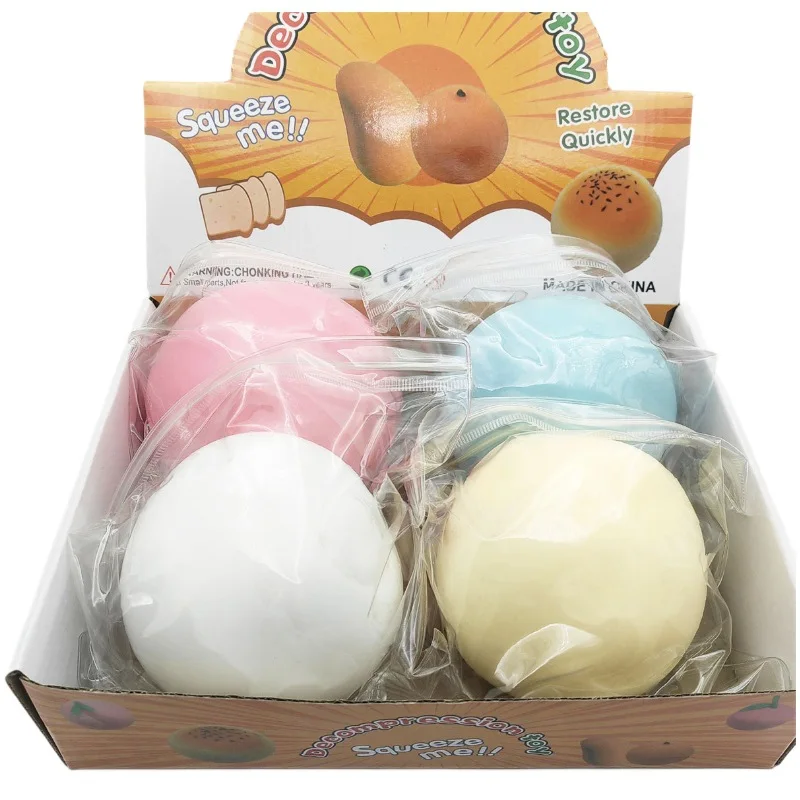 10 cm Mochi Taba Squshy Extra großer Riesenflüssigkeitskäseball, langsamer Rückprall, Stressball für Erwachsene, Stressabbau, Kinder, Festival, Paty-Geschenk