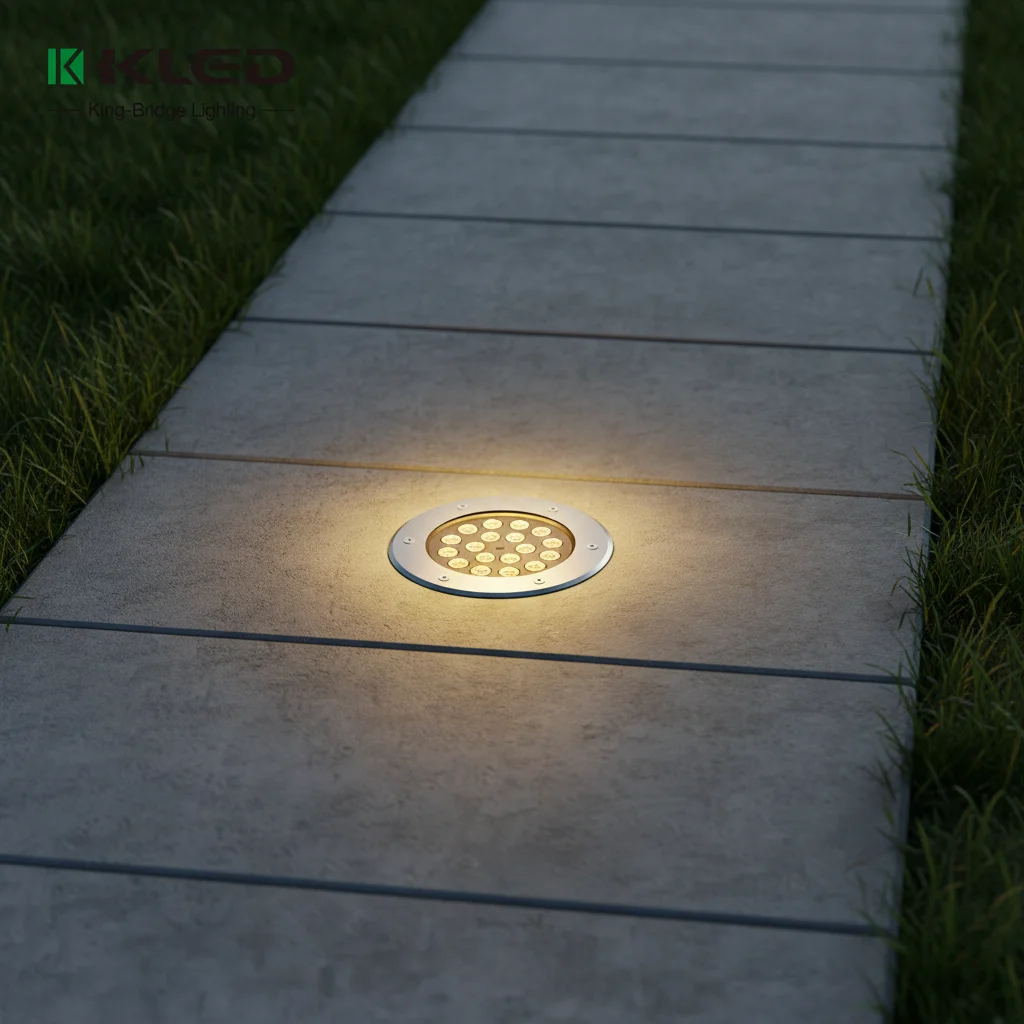 Recessed Inground Mounted Lights Led Round Inground Light Led Outdoor Light Floor Mounted Landscape Aluminum Alloy IK10