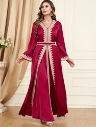 Vestido Abaya linha A feminino, Kimono Dubai, Kaftan marroquino, Vestido árabe saudita, Abayas islâmicas, Conjunto de 2 peças