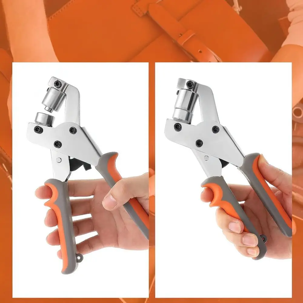 Durable Metal Eyelet Punch Tool Set Ergonomic Grommet Setting Applicator For Clothing Leather Bag Tent Repair Accessories
