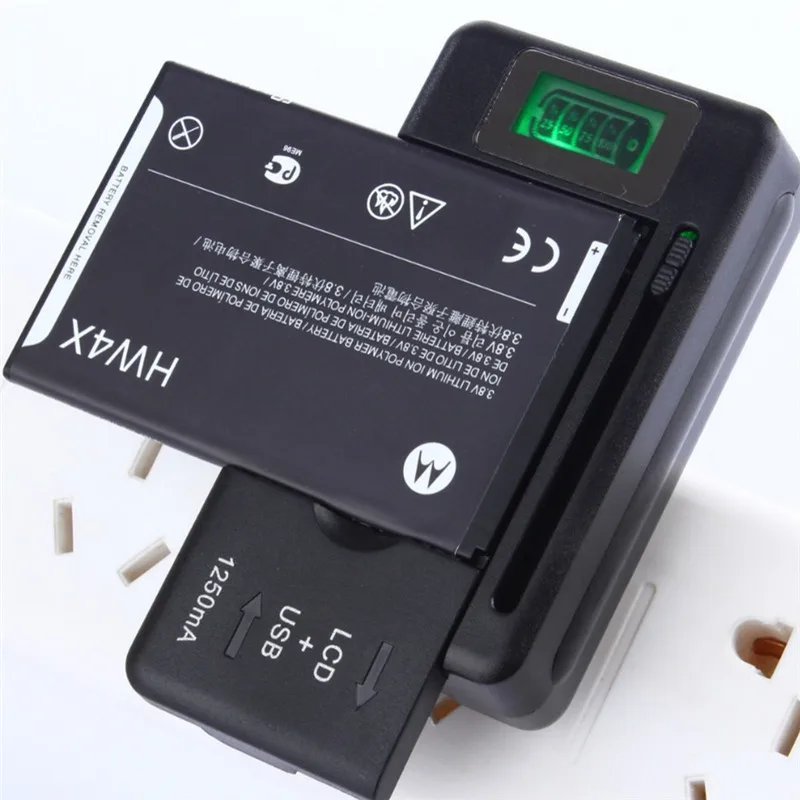 

For Cell Phones Li-ion Battery Charging EU/US Plug Compact Size Universal Mobile Battery Charger with USB Port