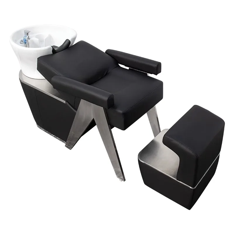 Sedia per lavare i capelli rasatura parrucchiere sedie per parrucchieri professionali Shampoo bellezza Fauteuil Coiffure mobili Spa CY50XT