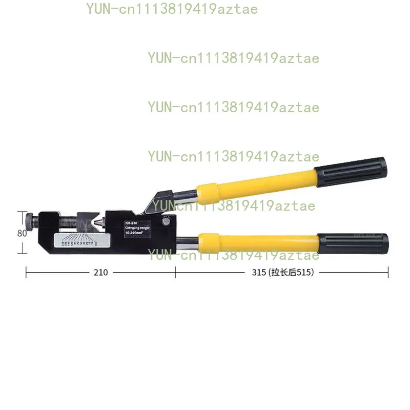 KH-230 Mechanical Crimping Pliers with Telescopic Long Handle 10-240MM Crimping Terminal for Electrical Wiring Tools