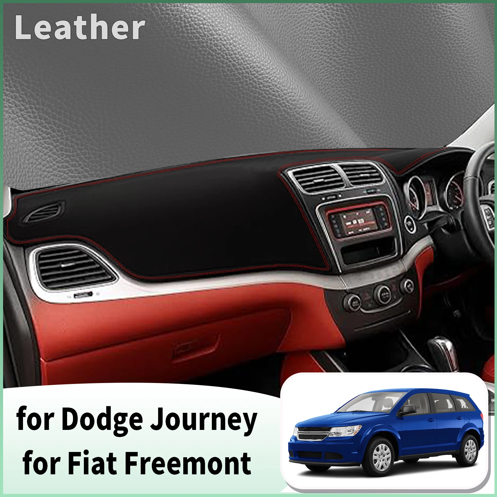 for Dodge Journey 2009 2010-2016 Fiat Freemont Dash Mat Dashboard Cover Dashmat Anti-Reflection Heat Insulation Sun Protection