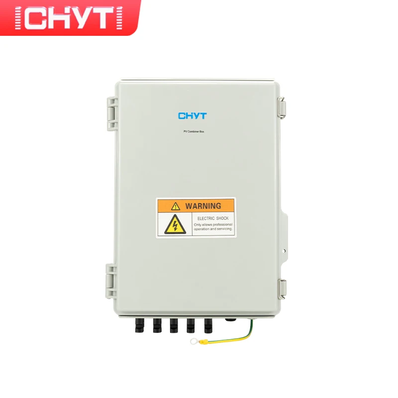 NEW CHYT 5-in-1-out 1000V Solar Surge Lightning Protection IP65 Waterproof PV DC Combiner Box