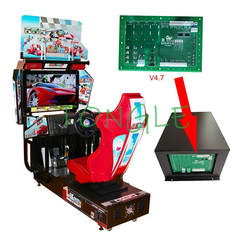 1pcs IO board for Arcade Outrun Driving Car Racing Simulator Game Motherboard Game Consol Machinee DIY Kits