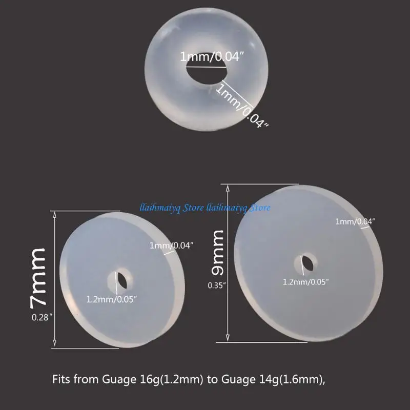 573B Anti Hyperplasia Saucer Prevents Irritation Inflammation Drilling Ear Ring