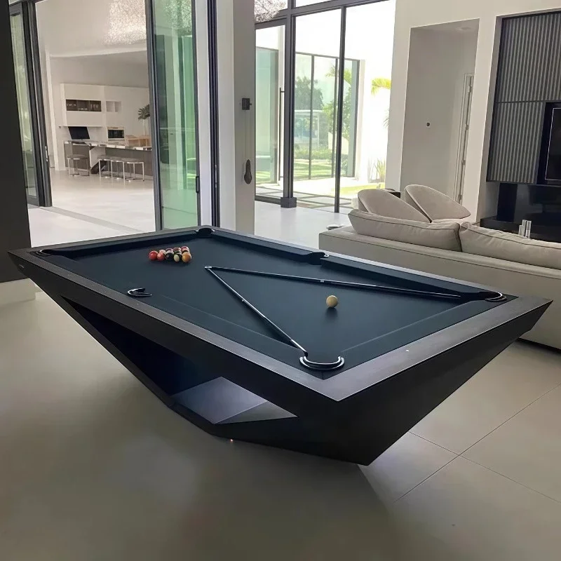 DurableBilliard table Standard adult household pool table American black eight fancy nine balls
