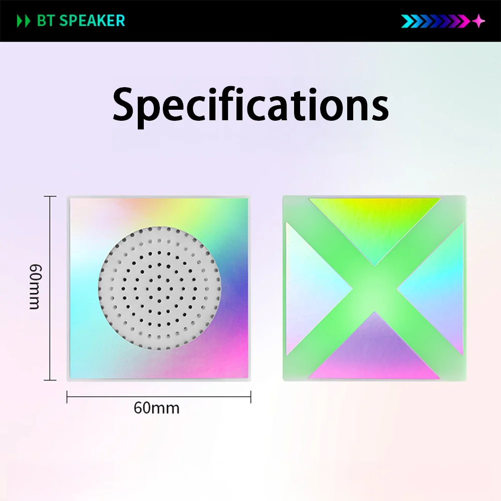 D28 Bluetooth Speaker【XO】Cool Colorful Lights Smart Speaker Portable Desktop Mini Speaker