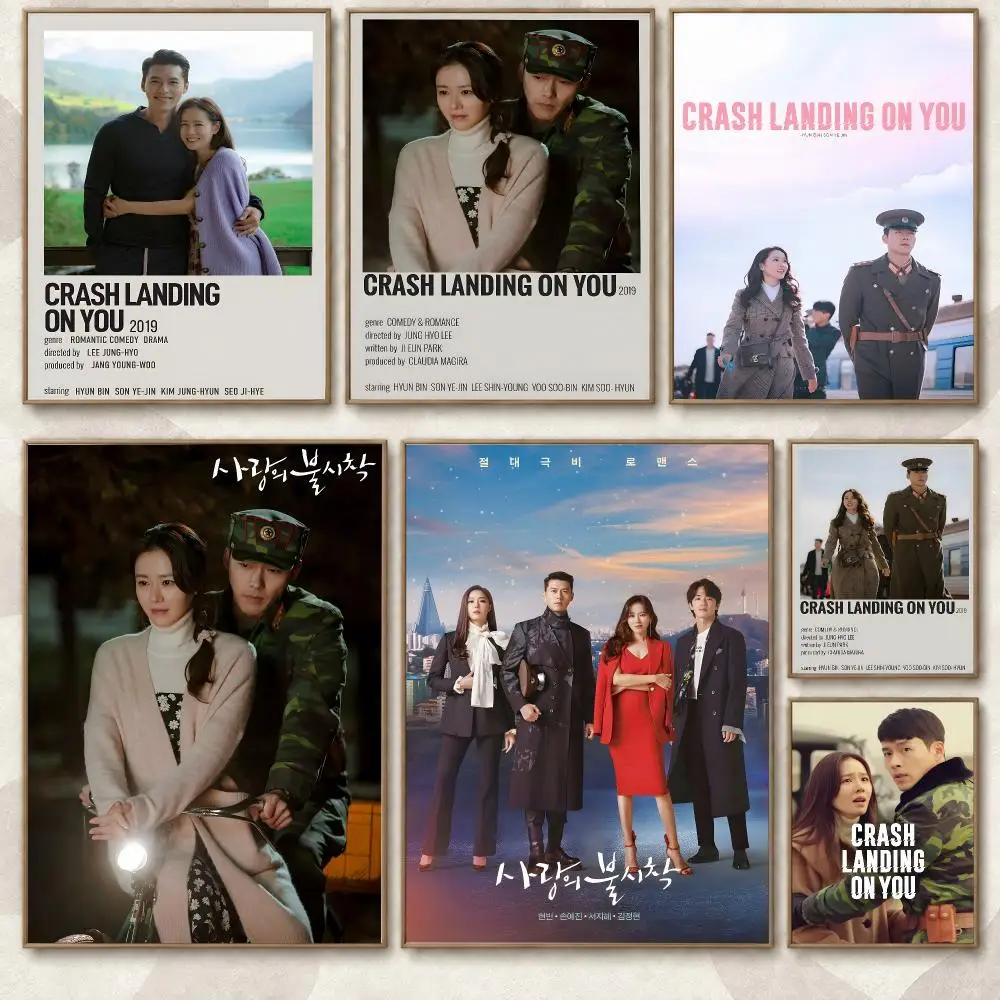Crash Landing on You K Drama Series Soft Romantic Mood Poster Aesthetic Art Print for Bedroom & Living Room Decor, Unframed