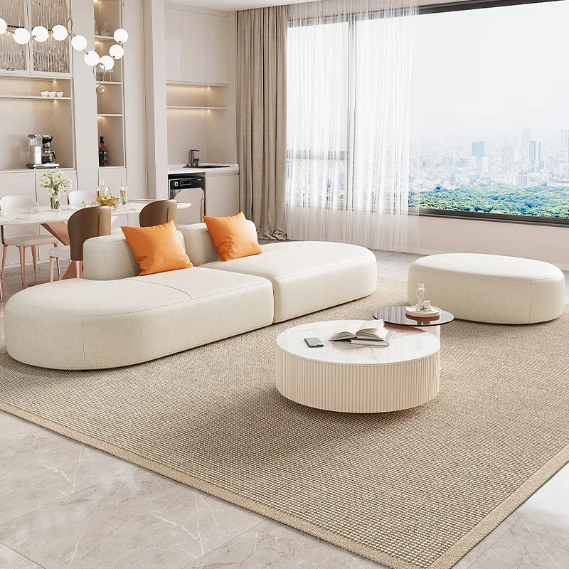 Minimalist Recliner Living Room Sofas Accent Modern Luxury Floor Sofas Decor Relaxing Garden Filling Muebles Home Furniture