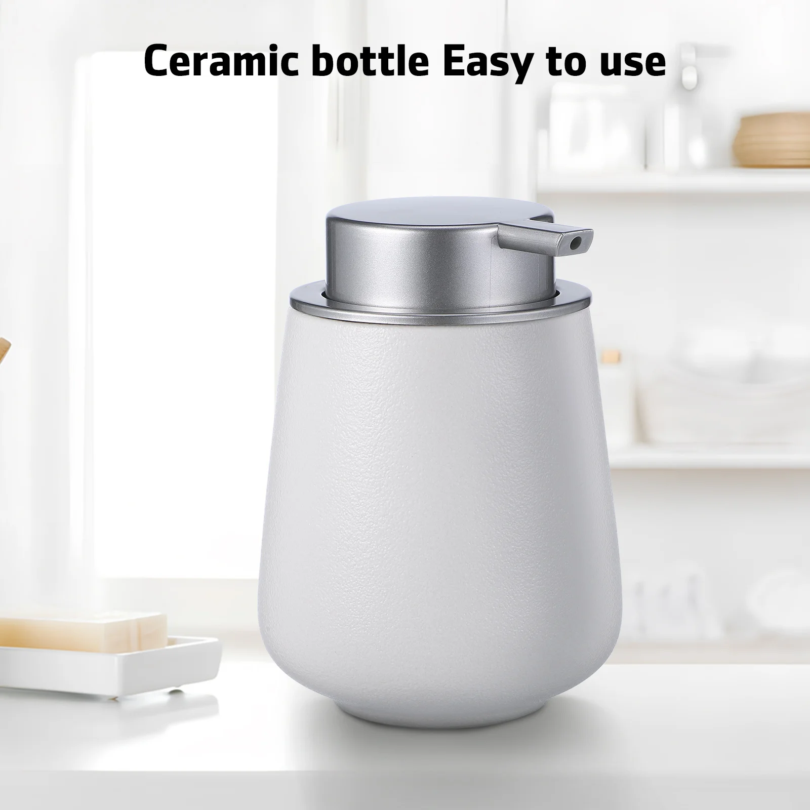 

Empty Refillable Pump Bottle Soap Dispenser for Hand Soap Body Wash Shampoo Shower Gel Lotion Cream Non-Transparent Leak-Proof