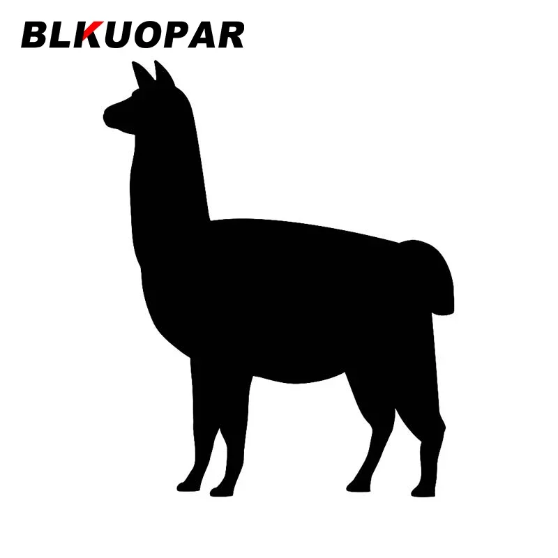 

BLKUOPAR for Lama Silhouette Car Sticker Personality Scratch-Proof Decal Waterproof Motorcycle Surfboard Windows Vinyl Car Wrap