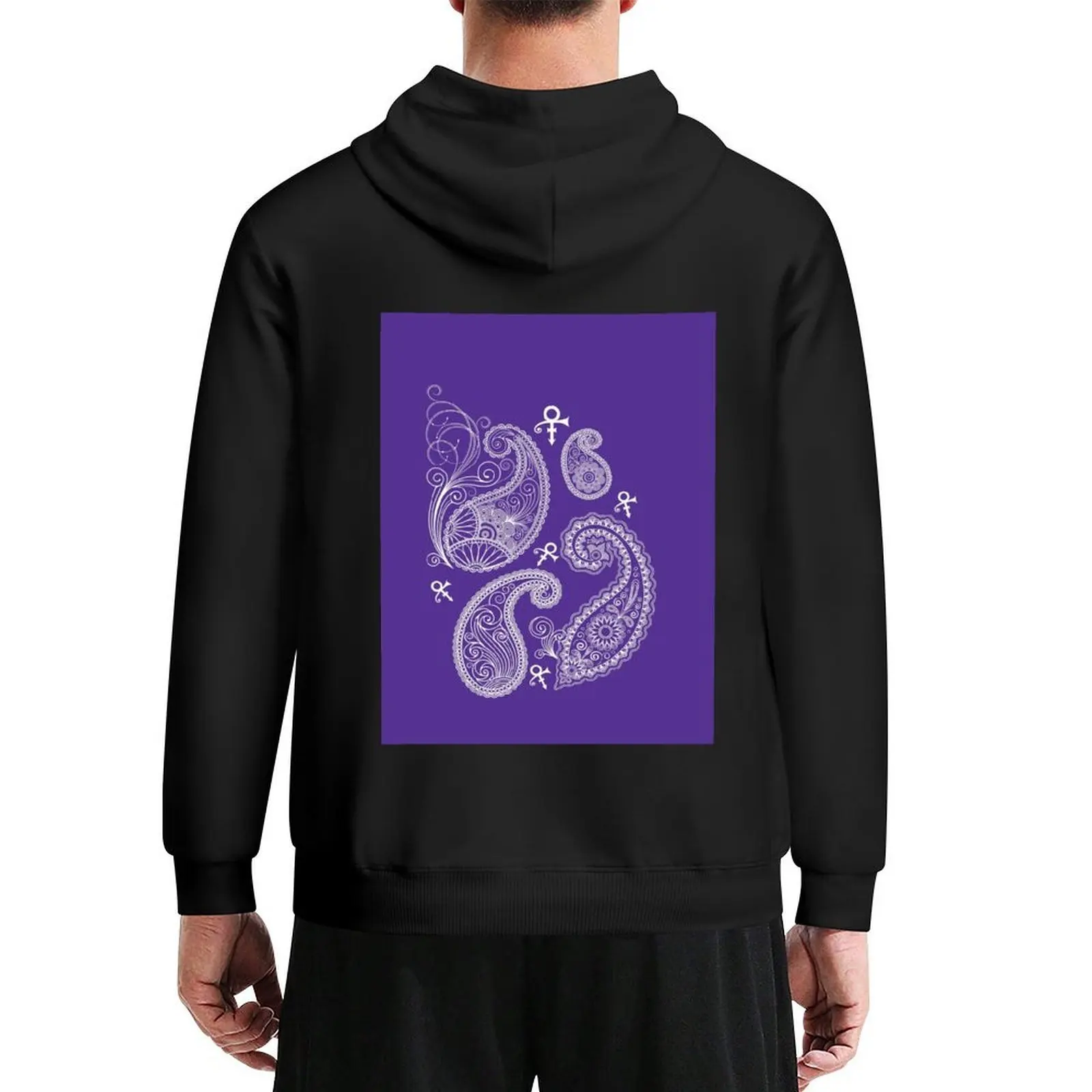 

PAISLEY LOVE PURPLE SYMBOL Hoodie clothes for men men's winter sweater men clothes aesthetic clothing man hoodie