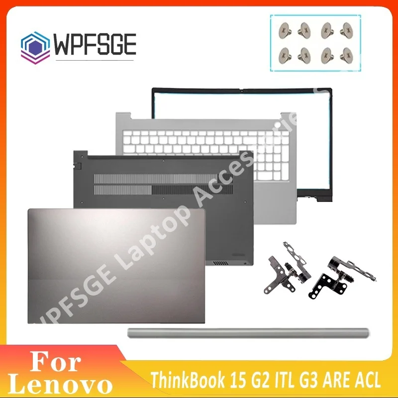 

New For Lenovo ThinkBook 15 G2 ITL G3 ARE ACL Laptop LCD Back Cover Lid Bezel Hinges Palmrest Bottom Case 5CB1B34808 5CB1B34809