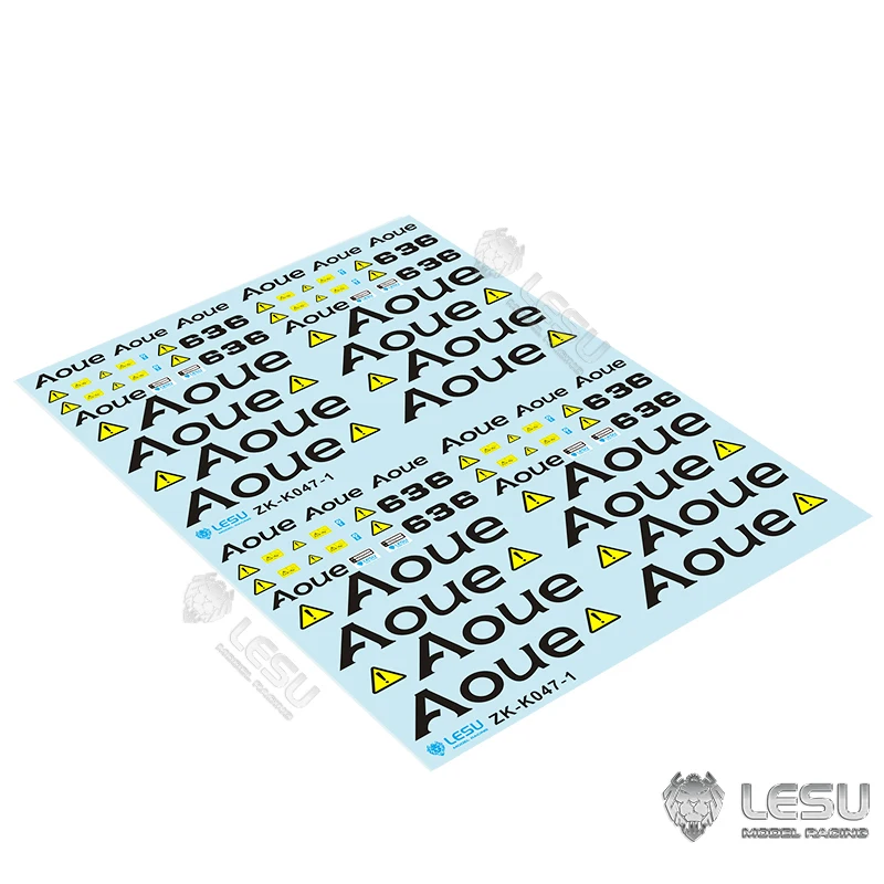 In Stock LESU Decal Sticker Spare Parts For 1/14 636 Hydraulic Tracked RC Loader Truck Car Model Accessories Toy TH20453