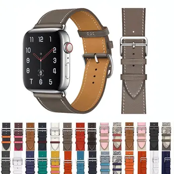 Apple Watch 밴드용 가죽 시계 스트랩 46mm 44mm 49mm 45mm 42mm 40mm 38/41mm 팔찌 iWatch 시리즈 10-Ultra 9-8-7-6-5-4-3-SE