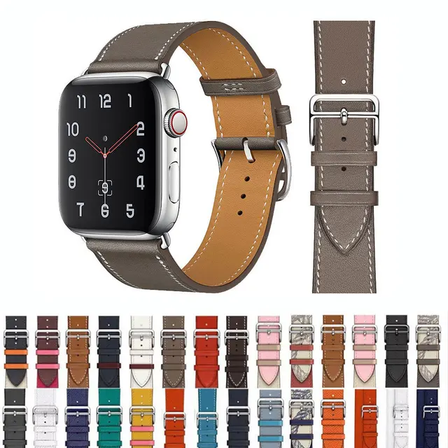 Skórzane paski do zegarków do paska Apple Watch 46mm 44mm 49mm 45mm 42mm 40mm 38/41mm bransoletka iWatch seria 10-Ultra 9-8-7-6-5-4-3-SE