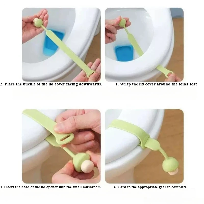 Suitable for Toilet Handle, Lid Uncovering Device, Lid Lifting Device Creative Lift Toilet Lid Handle Anti-dirty Handle