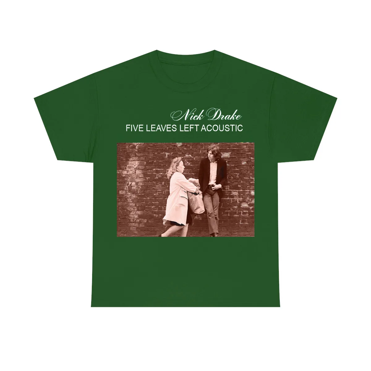 

VTG Nick Drake T-shirt Green Short sleeve All sizes S-5Xl