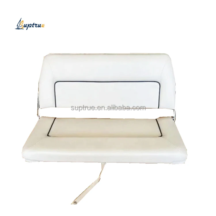 Yacht Customized Size Deluxe Foldable Bench Boat Seats 2 People Boat Seat Double Person Chair Seats White Black
