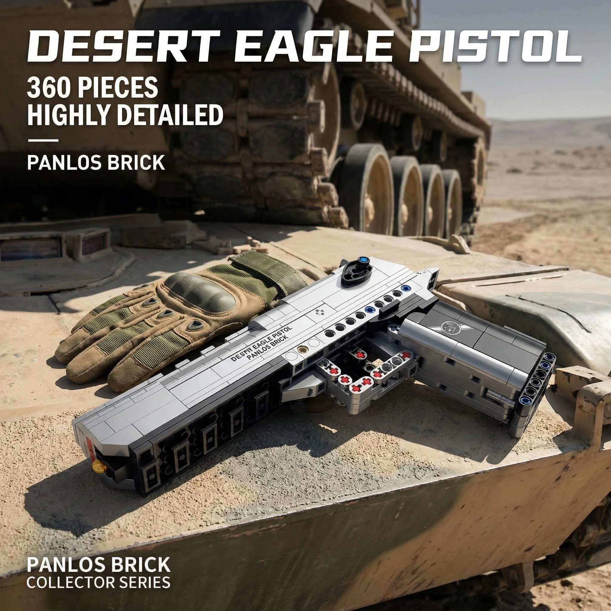 G18 Desert Eagle Military Series M1911 Pistol Gun Model Bricks Building Blocks Toys for Children Boy Kids Gifts